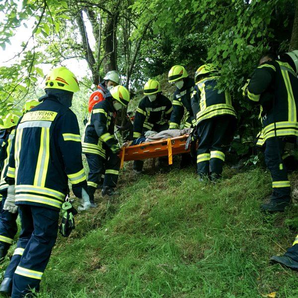 Übung PKW-Brand Unterhadermark Übung PKW-Brand Unterhadermark