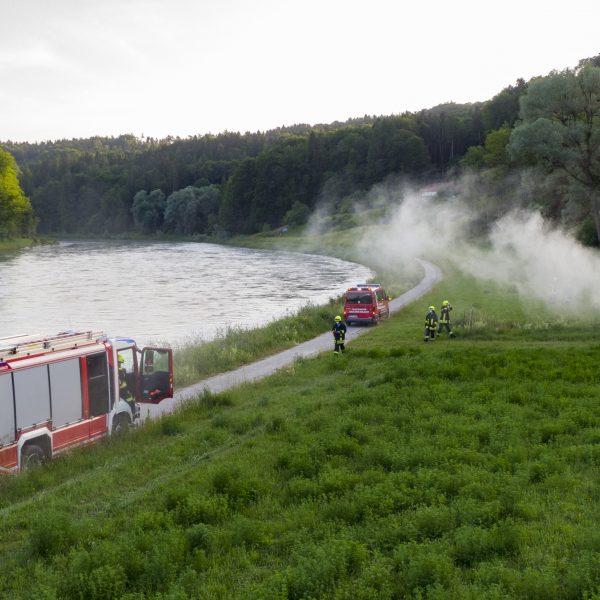 Übung PKW-Brand Unterhadermark Übung PKW-Brand Unterhadermark