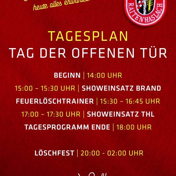 Flyer Tagesplan